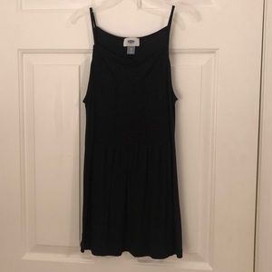 Square neck black tank top